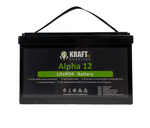 Alpha 12V 100Ah LiFePO4 Battery 1.28KWh