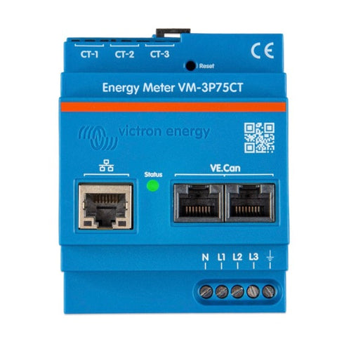 Victron Energy Meter VM-3P75CT three phase monitoring