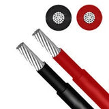DC Battery HV Cable 1m Pair of Black & Red